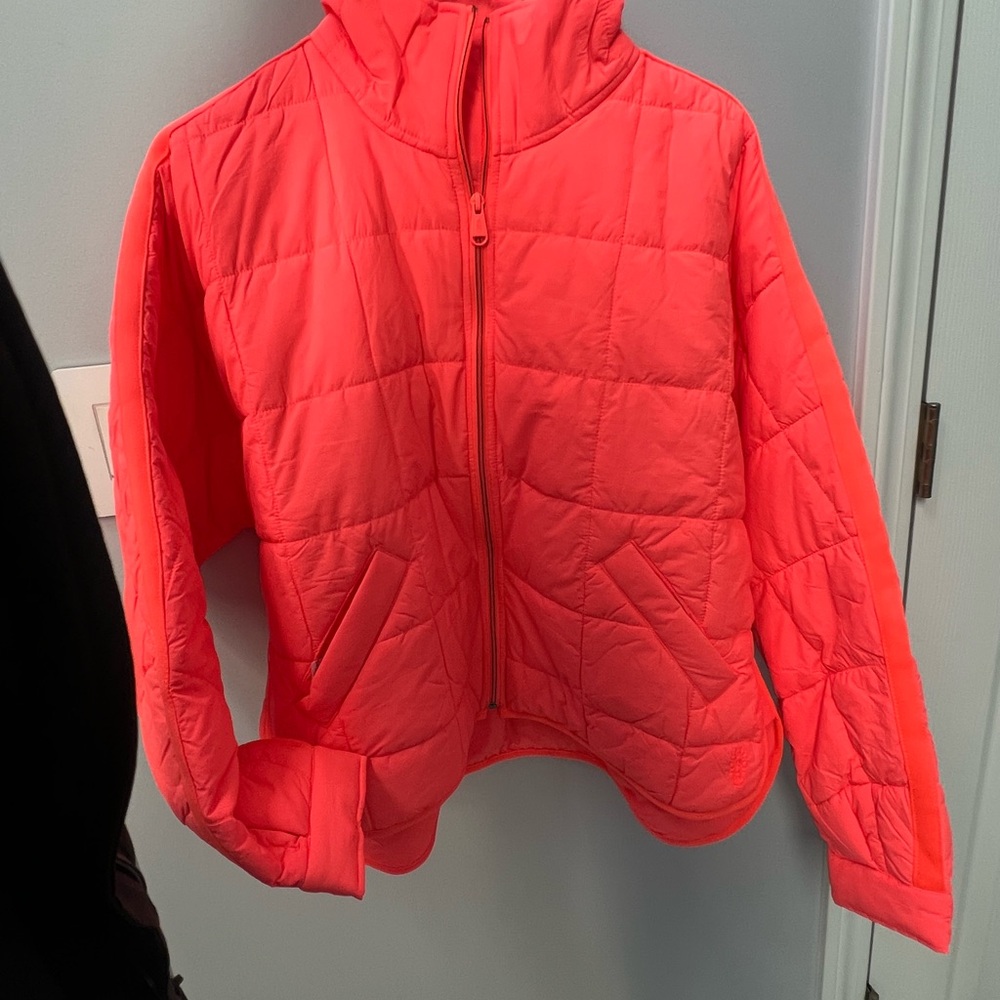 FP Movement Bright Orange Puffer Jacket - Pippa Packable Puffer Jacket - Picture 12 of 12